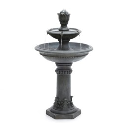 Serenity 2 Tier Water Fountain Self-contained Polyresin Water Feature