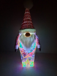 Christmas Decoration Dream Lights Santa, Gonk 100 Or 200 Ice White Led