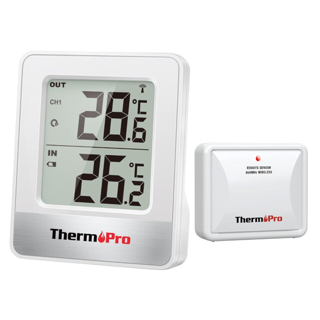Thermopro Tp200c Indoor Outdoor Thermometer Wireless, Greenhouse