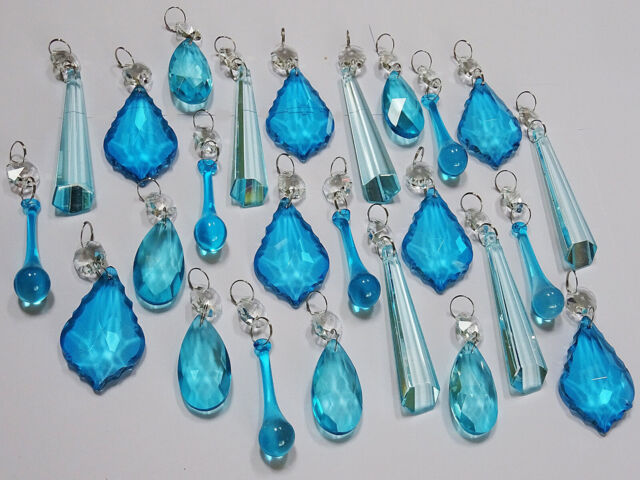 Sets Of Chandelier Droplets Christmas Tree Decoration Glass Crystals