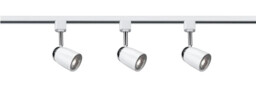 Tracking Lighting White Track 3 Light Kit & Chrome Searchlight 51018wh