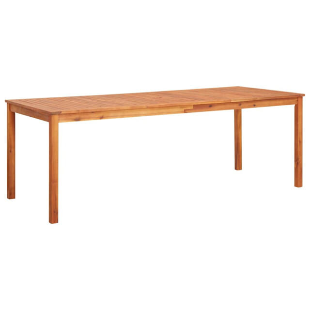 Dining Table Solid Acacia Wood Rustic Natural 215x90x74cm Outdoor
