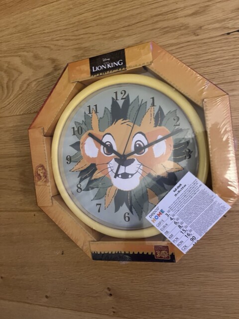 Disney The Lion King Wall Clock & Sealed