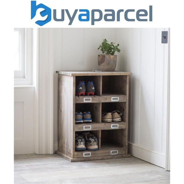 Garden Trading Chedworth Wooden Shoe Locker Rack Hallway Storage Unit