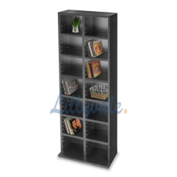 Bookcase Storage Case Cabinet Rack Tower Organizer Adjustable Wooden