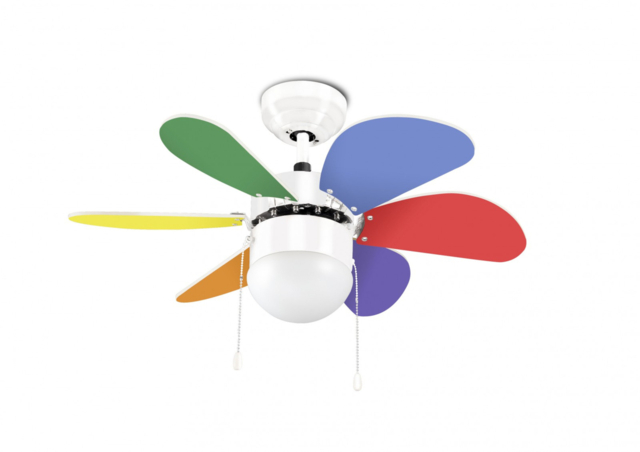 Small Ceiling Fan With Light Indoor Fan With Pull Cords Boracay