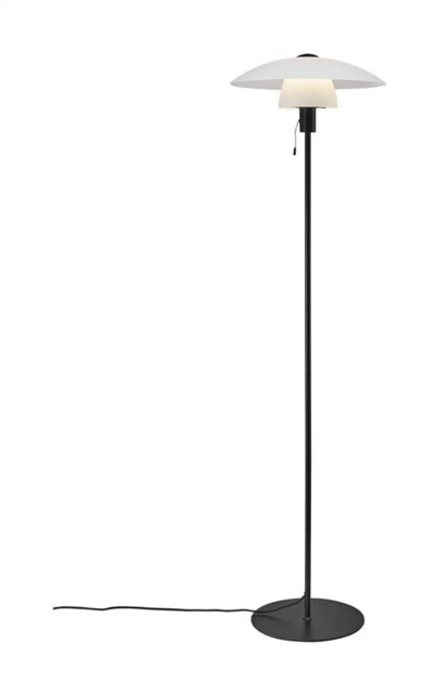 Floor Light Black Verona White Glass Nordlux 2010884001