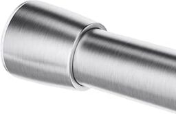 Idesign Stainless Steel Shower Curtain Rod, Telescopic, Matte Silver,