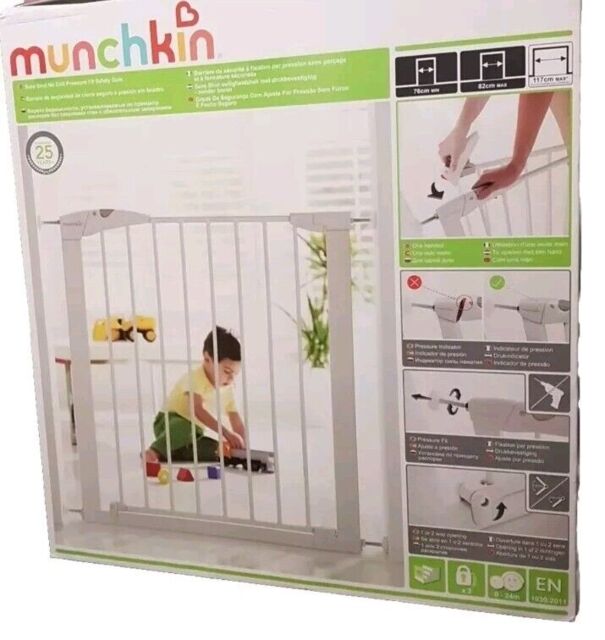 Munchkin Maxi Secure Stair Gate Toddler & Baby Age Up To 24 Months