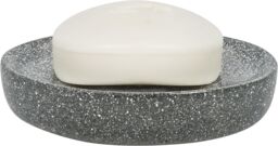 Croydex Silver Glitter Soap Dish Holder Bathroom Soap Holder Accessory