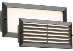 Contemporary Outdoor Black Outdoor Recessed 5w Led Brick Wall Light
