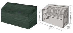 Garland W1268 Polyethylene Weather Proof 3 Seater Bench Cover Green