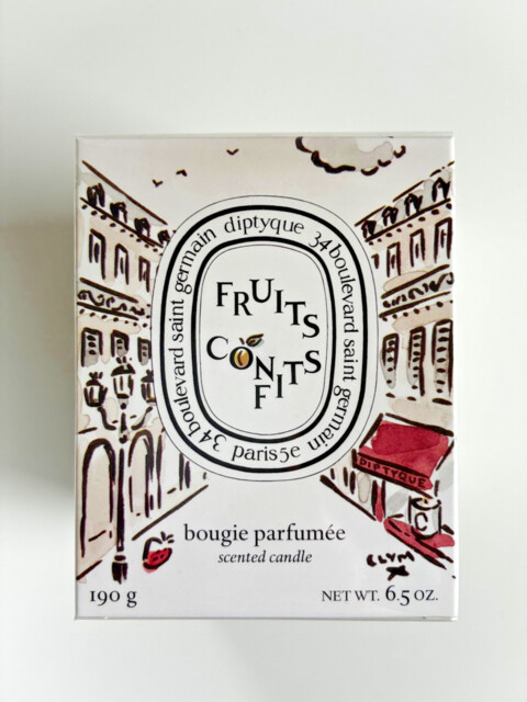 Diptyque 190g Limited Edition Cafe Verlet Fruits Confits Candle Bnib,