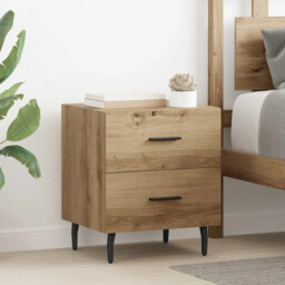 Bedside Cabinet Artisan Oak 40 X 35 X 47.5 Cm Engineered Wood Vidaxl