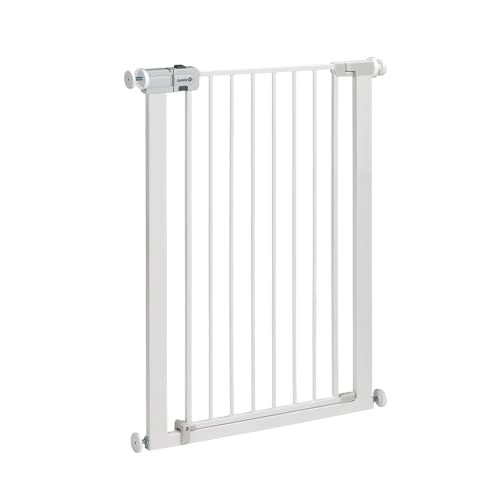 Easy Close Extra Tall Metal Gate, Baby Stair Gate Pressure Fit,