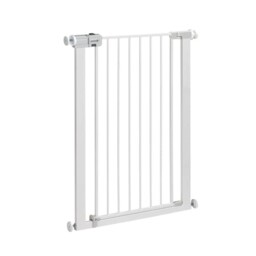 Easy Close Extra Tall Metal Gate, Baby Stair Gate Pressure Fit,