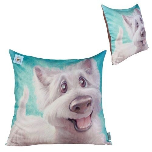 Pets With Personality Westie Cushion