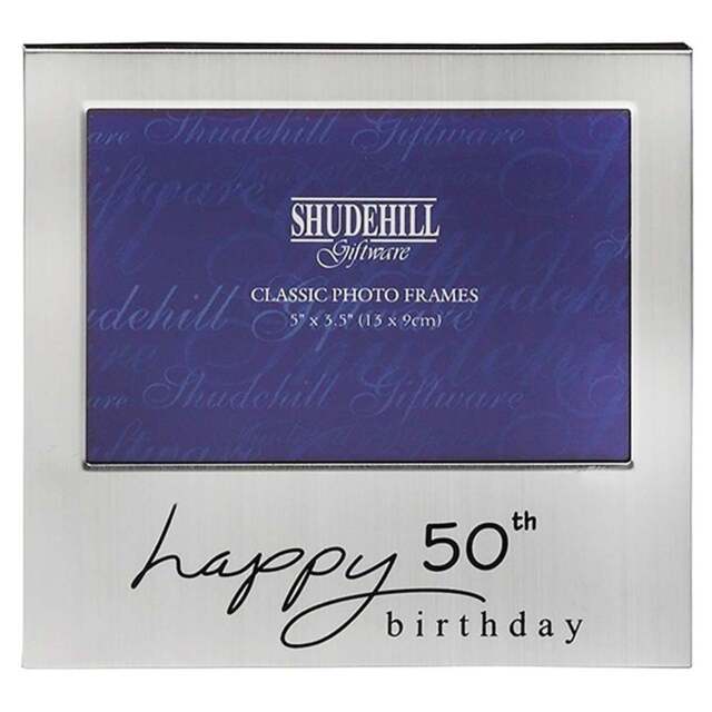 Shudehill Giftware 50th Birthday Frame 72250