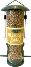 Metal Bird Nut Fat Balls Seed Feeder Hanging Easy Fill Wild Bird