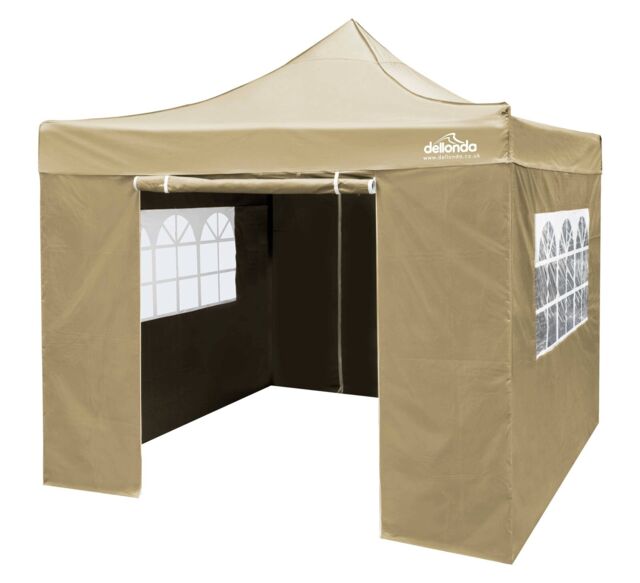 Premium 3x3m Pop-up Gazebo & Side Walls With Carry Bag, Stakes &