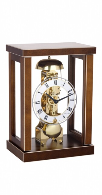 Modern Table Clock In A Puristic Design Out Of Massive Maple Wood With