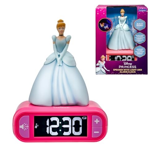Lexibook Night Light Alarm Clock Disney Princess Cinderella Digital