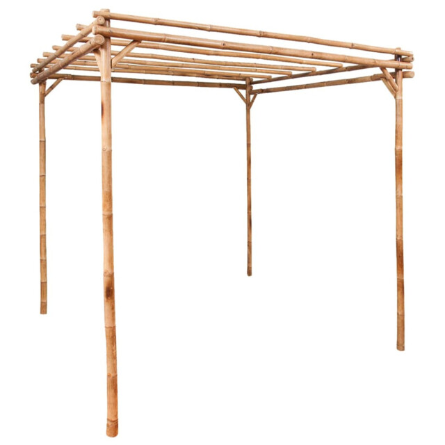 Pergola Bamboo Natural 170x170x220 Cm Weather-resistant Garden Arbour