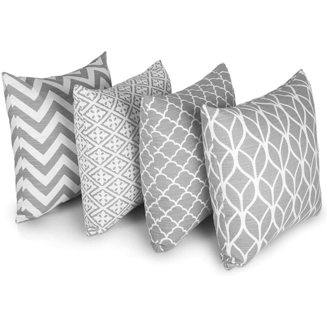 Penguin Home Set Of 4 100% Slub Cotton Fabric 45 X 45 Cm (pack 4), A
