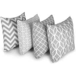 Penguin Home Set Of 4 100% Slub Cotton Fabric 45 X 45 Cm (pack 4), A