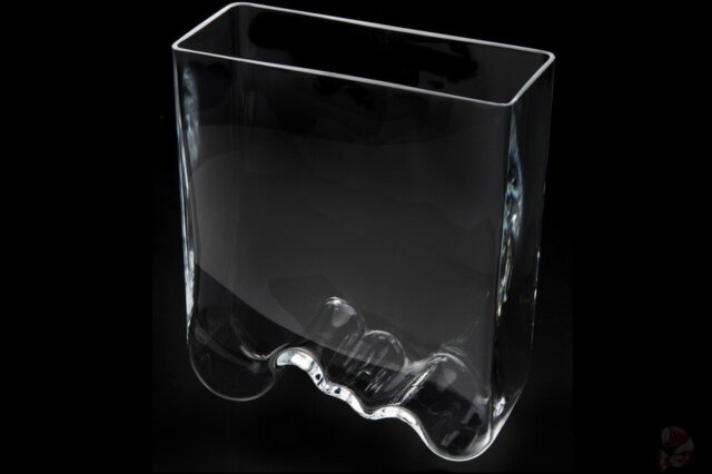 Aquael Decoris Glass Tank Deco Glass Container Vase Aquarium Wave 3 L
