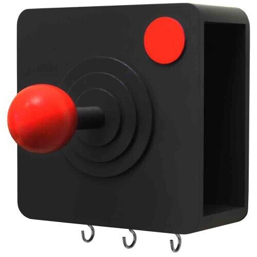 Retro Gaming Joystick Atari Style Coat Hook And Letter Storage Wall