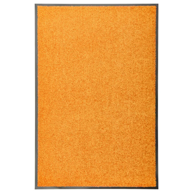 Doormat Rectangular Orange 60x90 Cm. Polyamide Durable Indoor Outdoor