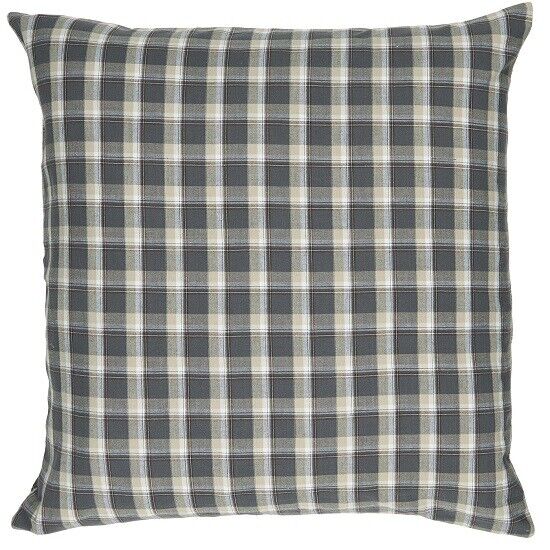 Cushion Cover Check Pattern Cotton Anthracite Witch 50x50 Cm By Ib