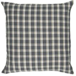 Cushion Cover Check Pattern Cotton Anthracite Witch 50x50 Cm By Ib