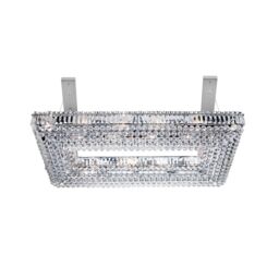 26 Lights Chrome Rectangle Ceiling Flush Fitting Light With Crystal