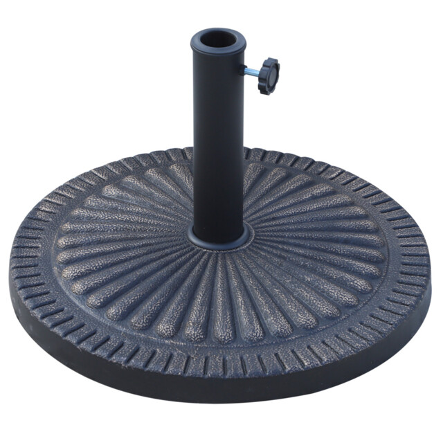 Bronze Parasol Base Patio Umbrella Stand Outdoor Heavy Duty Support