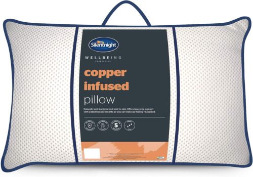 Silentnight Wellbeing Copper Infused Bed Pillow Rejuvenating,