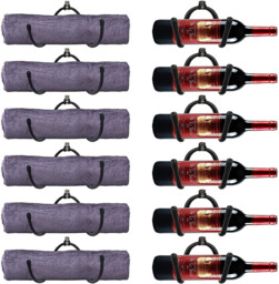 Auxphome Wall Mounted Wine Rack Wine Bottle Rack Holder Storage