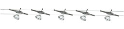 Tracking Lighting Silver Suspended Wire Track Spot Lights Chrome Inc.