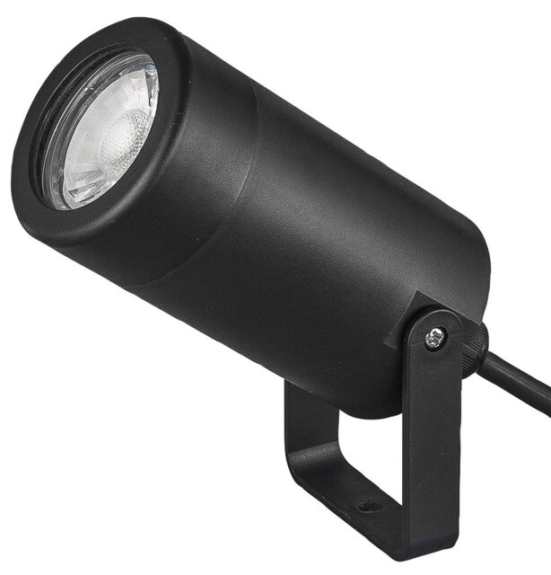 Outdoor Gu10 Spotlight Black Wall Mounted Led Fixture With Abs &