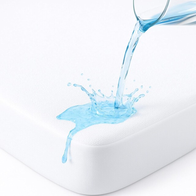 Baby Cot Mattress Protector Waterproof 65x95cm Fitted Cover White