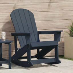 Adirondack Rocking Chair Navy 73.5 X 92 X 90cm Plastic Vidaxl