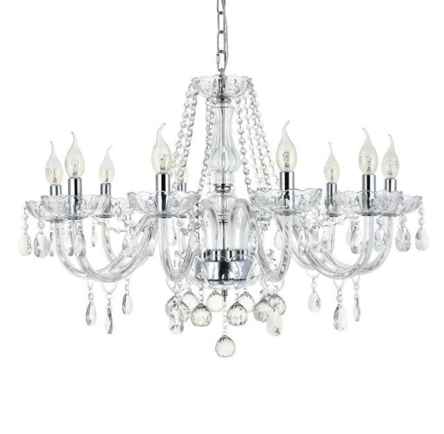 A1a9 Maria Theresa Crystal Chandelier Light 10 Branches Clear Glass