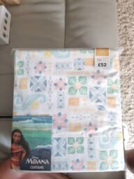 Disney Moana Curtains Pencil Pleat With Tie Backs Blackout