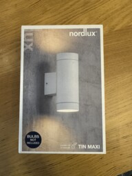 Nordlux Tin Maxi Double Outdoor Wall Light In White Porch Outdoor