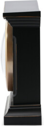 Falkenburg Mantel Clock Black Antique Brass Effect Bezel With Glass