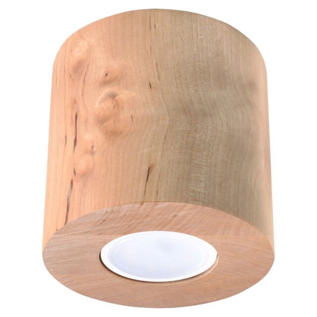 Modern Ceiling Lamp Plafond Orbis Natural Wood Gu10 Led Sollux
