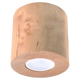 Modern Ceiling Lamp Plafond Orbis Natural Wood Gu10 Led Sollux