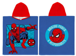 Brand Spiderman Marvel Children's Hooded Poncho Towel