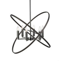 Ceiling Light Silver Hoopla 6 Pendant Pewter Searchlight 8246-6pw